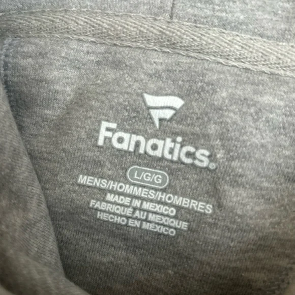 New England Patriots Fanatics Gray Hoodie with Team Logo # 10 Jones - Picture 3 of 5
